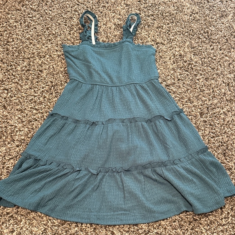 Francesca's Collections Teal Kids Dress